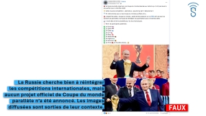 La Russie pr&eacute;pare-t-elle son propre &ldquo;Mondial&rdquo; pour les pays exclus en 2026 ?