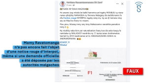 Ravatomanga Mamy vis&eacute; par une &ldquo;notice rouge&rdquo; de l&rsquo;Interpol ?