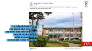 Polyclinique Ilafy : fin de la prise en charge des fonctionnaires ?