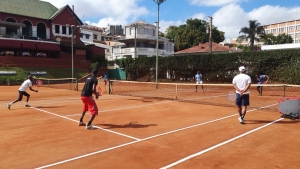 L&#039;équipe nationale malgache en plein entrainement 