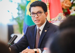 Andry Rajoelina lors de sa rencontre avec des organisations de la soci&eacute;t&eacute; civile, au palais d&rsquo;Iavoloha.