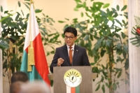 Andry Rajoelina lors de l'annonce de la reconduction de Christan Ntsay.