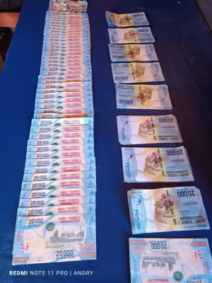 La propriétaire de ces faux billets a été arrêtée par la gendarmerie d’Ambohidratrimo