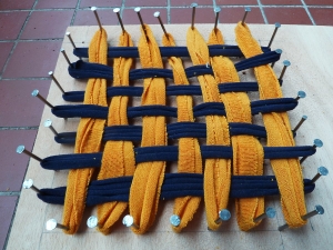 Fabrication d’un tawashi bicolore.