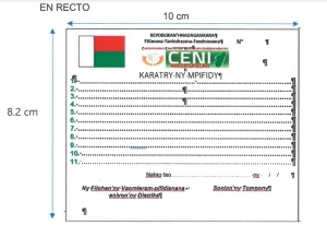 Format de la carte d&#039;électeur