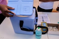 Les kits de vaccination contre la Polio lors du lancement de la campagne AVS Polio 2023