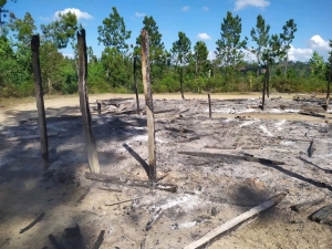 Le reste de l&#039;EPP d&#039;Ambohinihonana après l&#039;incendie