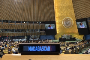Madagascar est bien repr&eacute;sent&eacute; &agrave; la 80&egrave;me assembl&eacute;e g&eacute;n&eacute;rale des Nations-Unies &agrave; New York. 