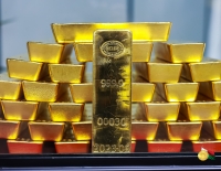 Les lingots d'or à la Banque centrale.