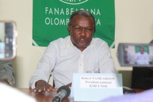 Robert Namearison, pr&eacute;sident national du KMF/CNOE.