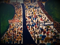 Les manifestations du 13 Mai 1972, dessinés par des lycéens de la capitale.