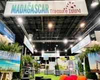 Ici, le stand de Madagascar au salon International du tourisme à Budapest 