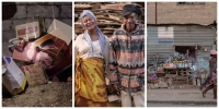 Une série de trois photos sur le thème recyclage, présentée à l’exposition « voyage des déchets » de l’Alliance Française Antananarivo