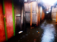 Cheneso a laissé bons nombres de villages sous l’eau, comme ce village de Mananjary