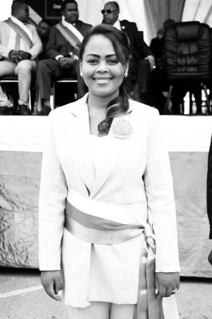 Rasazy Narindra après la pose d&#039;écharpe et quelques heures avant sa mort.