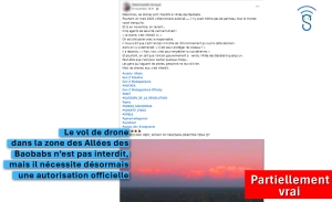 Les drones sont-ils désormais interdits aux Allées des Baobabs à Morondava ?