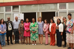 Photo de groupe à l&#039;issu de l&#039;atelier au Motel ce matin.