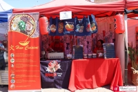 Un stand de cuisine chinoise au Salon de la gastronomie. 