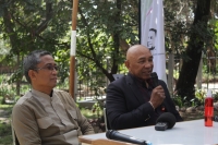 à gauche : Le Professeur Rafatro Herintsoa, Président du Comité Scientifique auprès de l’IMRA
