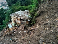 Glissement de terrain du côté d'Ampamarinana pendant le cyclone Batsirai en 2022