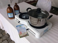 Un kit complet de cuisson à l’éthanol.