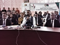 Le ministre Olivier Rakotomalala a tenu une conférence de presse après l'adoption du Code minier. 