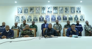 L'OMC Nat lors de l'annonce du couvre feu et du ROP.