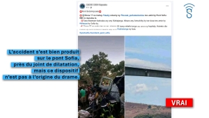 La fissure de dilatation du pont Sofia a caus&eacute; un accident ?