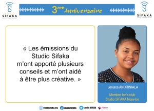 Membre Fan&#039;s Club Studio Sifaka Nosy-Be