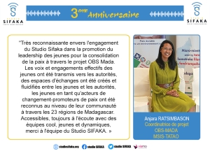 Coordinatrice de Projet OBS-MADA, MSIS-TATAO