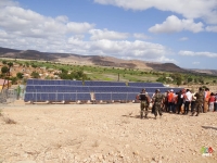Lors de l’inauguration du central hybride solaire à Toliary II.