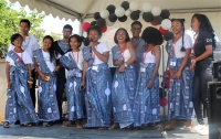 Lors de la célébration de la journée internationale de la jeunesse africaine au YMCA Ankerana, Antananarivo.