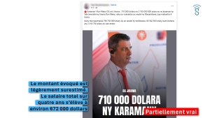 Le directeur g&eacute;n&eacute;ral de la JIRAMA touche-t-il 710 000 dollars de salaire ?