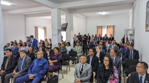 Durant la cérémonie de présentation officielle du rapport annuel du SAMIFIN