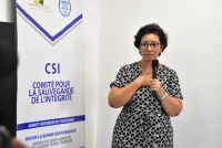 Sahondra Rabenarivo fait ses adieux à ses collègues du CSI.