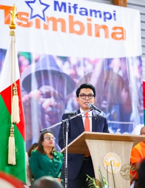 Andry Rajoelina, président de la République. 