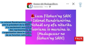 Colonel Randrianirina, nouveau pr&eacute;sident de la SADC ?