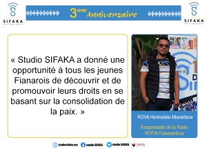 Responsable de la Radio Rofia Fianarantsoa