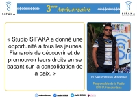 Responsable de la Radio Rofia Fianarantsoa