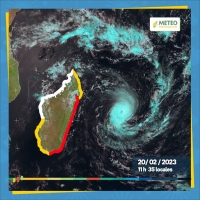 Le cyclone Freddy, à 11h 35 local