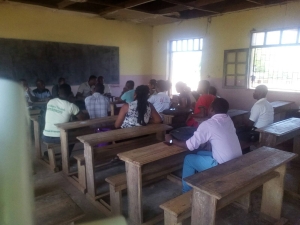 Les jeunes d’Antsohihy en pleine formation. 