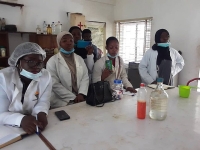 Des chercheurs en biologie dans un laboratoire de recherche