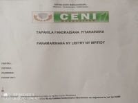 Des fiches de réclamations concernant la liste électorale provisoire sont disponibles auprès des Fokontany 