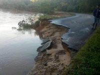 Route coupée sur la RN25 à Ifanadiana. 