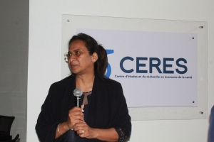 Professeur Blanche Nirina Richard au nouveau centre d'&eacute;tude et de recherche en &eacute;conomie de la sant&eacute; Ankatso.