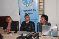 Les intervenant lors de l'atelier ce matin à Ambohidahy.