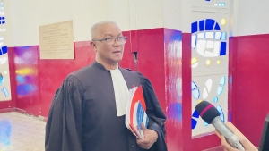 maitre Santa Navalona Rajaonarison, l&#039;avocat de Fernand Cello ce matin au TPI Anosy.