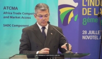 David Ralambofiringa lors de son discours d'ouverture du 8ème salon de l'industrialisation de la SADC.