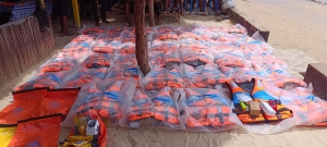 Les pêcheurs à Ramena sont également pourvus de &quot;Kits de sécurité en mer&quot;