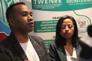 Les responsables du projet twenex et de la plateforme NPS énergie.